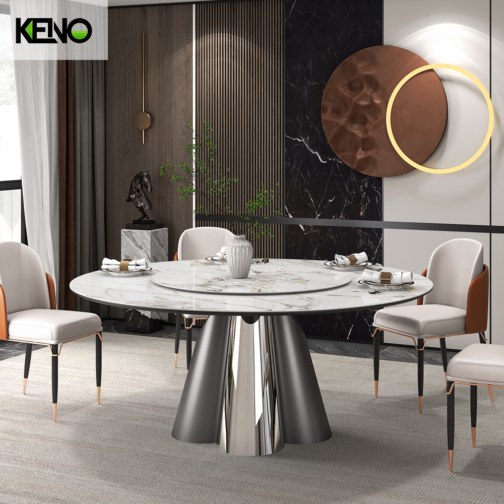 Round Dining Room Table — Modern Kitchen & Dining Room Coordination