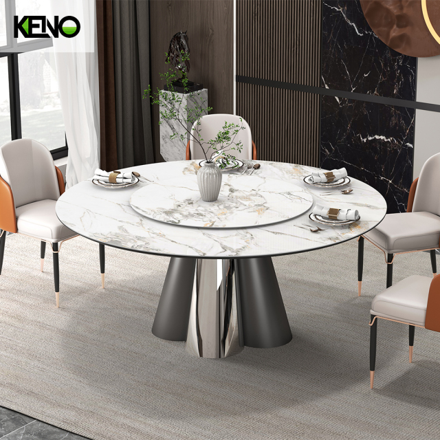 Round Dining Room Table — Modern Kitchen & Dining Room Coordination