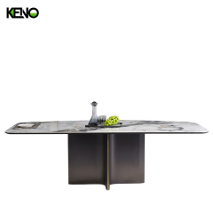 Rectangle Sintered Stone Dining Table — Luxury Modern Patek Philippe Style Office Furniture Centerpiece for Dining Room