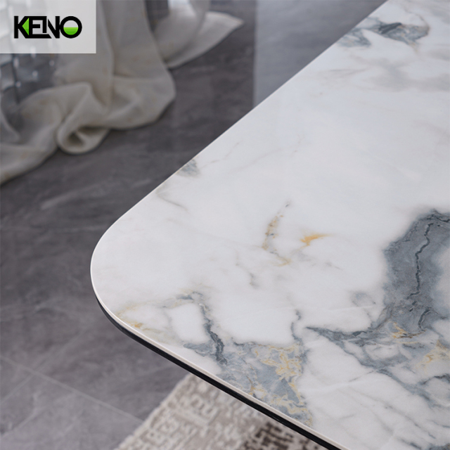 Rectangle Sintered Stone Dining Table — Luxury Modern Patek Philippe Style Office Furniture Centerpiece for Dining Room