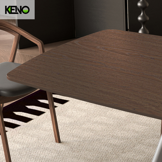 Rectangle Dining Room Table — Wood Grain Durability Dining Table  Restaurant Home Furniture