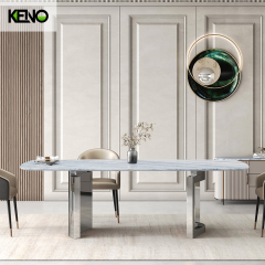 Luxury Dining Room Table —  Hotel Home Furniture Table Coordinated Sets with Dining Chairs