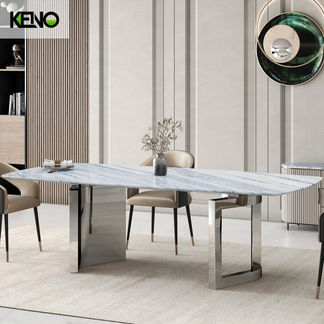 Luxury Dining Room Table —  Hotel Home Furniture Table Coordinated Sets with Dining Chairs