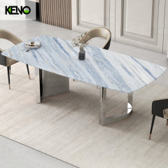 Luxury Dining Room Table —  Hotel Home Furniture Table Coordinated Sets with Dining Chairs