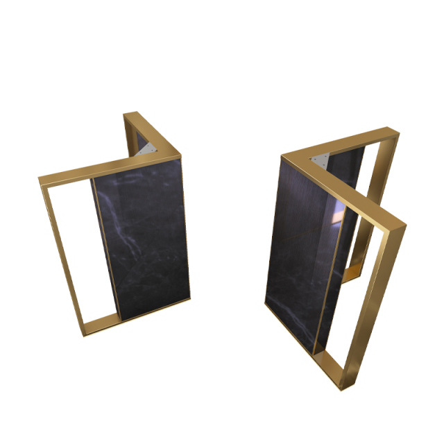 Home Dining Table —  Home Furniture Table Coordinated Sets with Rose Gold Table Legs