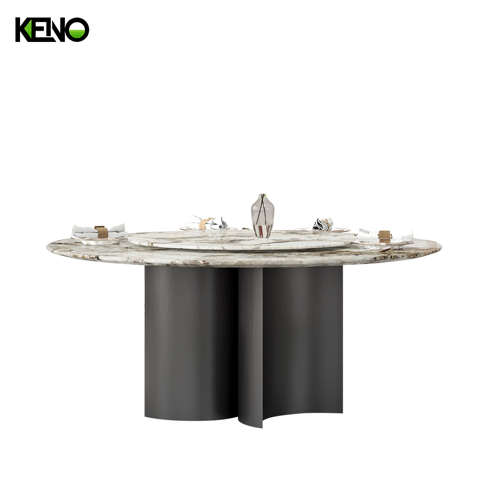 Dining Table Space-Saving Home Furniture Ideas — Round Marble Dining Table Chair Guide