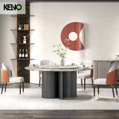 Dining Table Space-Saving Home Furniture Ideas — Round Marble Dining Table Chair Guide