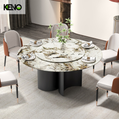 Dining Table Space-Saving Home Furniture Ideas — Round Marble Dining Table Chair Guide