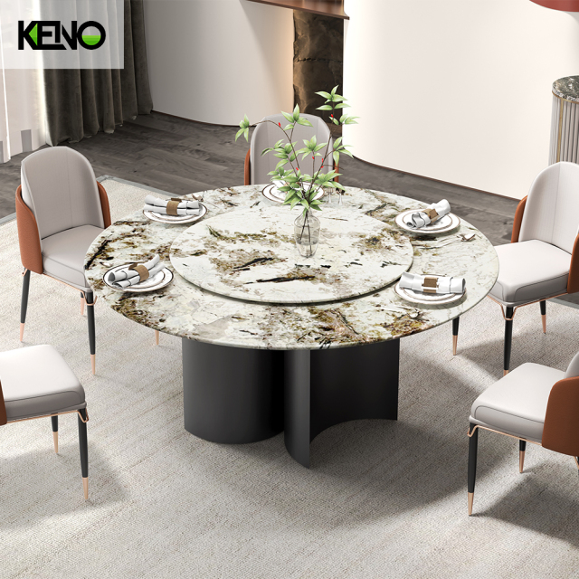 Dining Table Space-Saving Home Furniture Ideas — Round Marble Dining Table Chair Guide