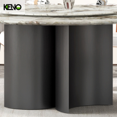 Dining Table Space-Saving Home Furniture Ideas — Round Marble Dining Table Chair Guide