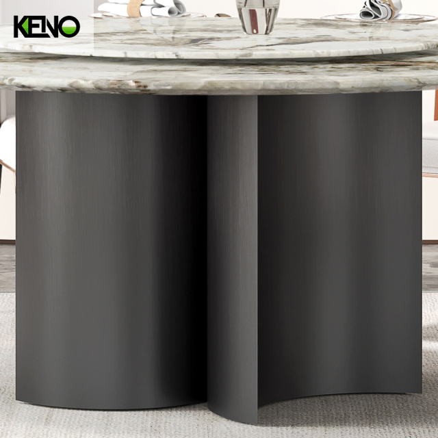 Dining Table Space-Saving Home Furniture Ideas — Round Marble Dining Table Chair Guide