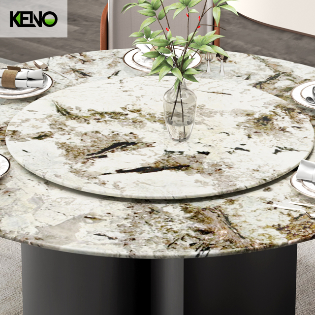 Dining Table Space-Saving Home Furniture Ideas — Round Marble Dining Table Chair Guide