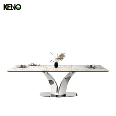 Dining Table Keno Factory Wholesale — Rose Gold Monet Garden Color Series Durable Hotel Home Furniture