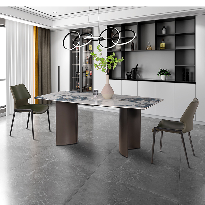 Dining Table Luxury Home Furniture Collection — Sintered Stone Dining Table Wholesale Customization