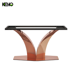 Dining Table Keno Factory Wholesale — Rose Gold Monet Garden Color Series Durable Hotel Home Furniture