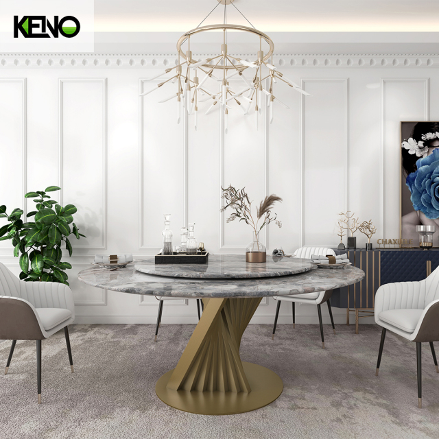 Dining Table Hotel-Grade Bronze Home Furniture for Luxury Spaces