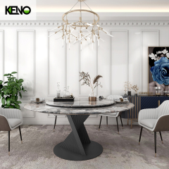 Marble Dining Table Durable Hotel Furniture for High Quality Use
