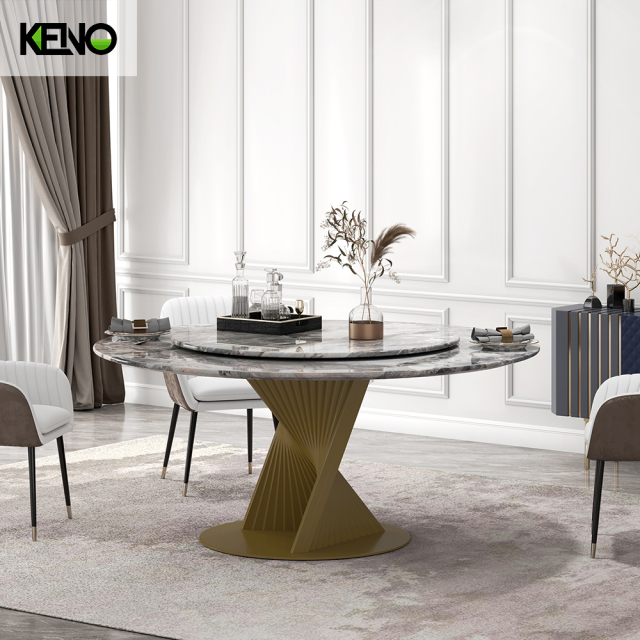 Dining Table Hotel-Grade Bronze Home Furniture for Luxury Spaces