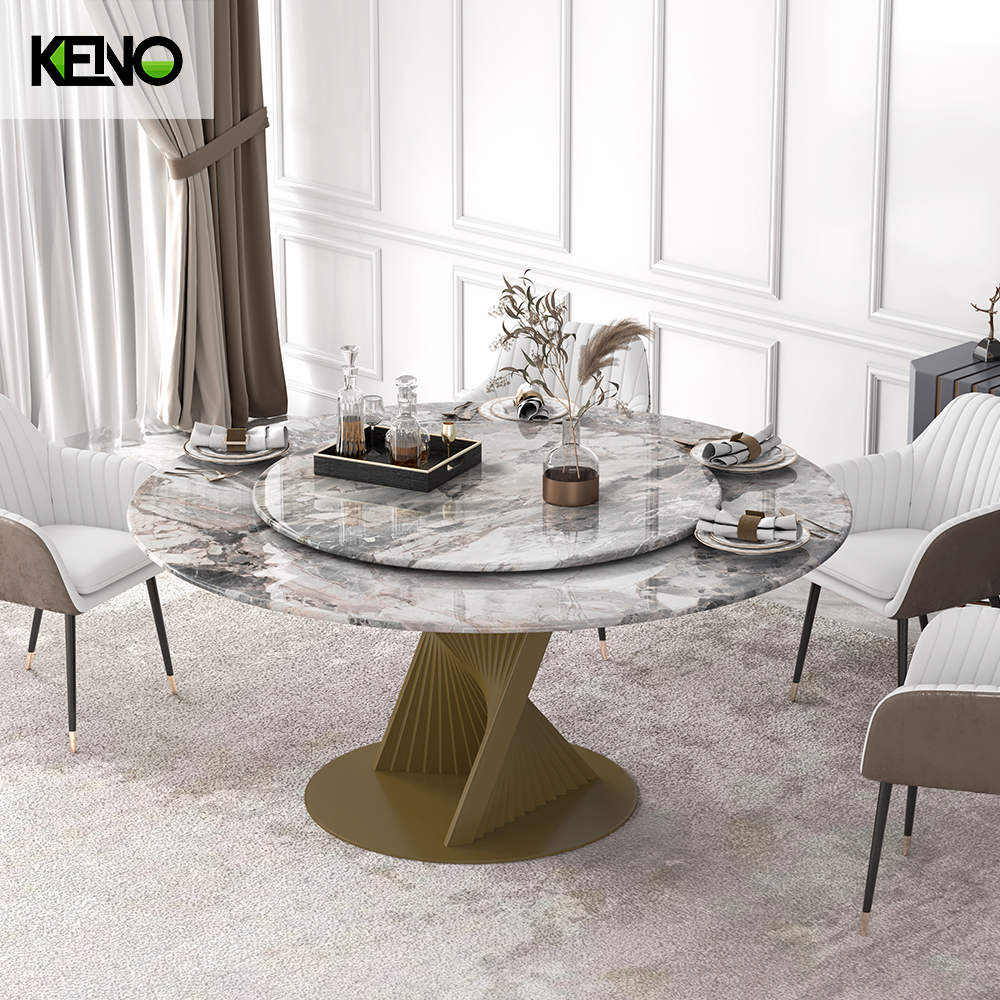 Dining Table Hotel-Grade Bronze Home Furniture for Luxury Spaces