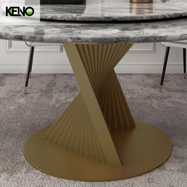 Dining Table Hotel-Grade Bronze Home Furniture for Luxury Spaces