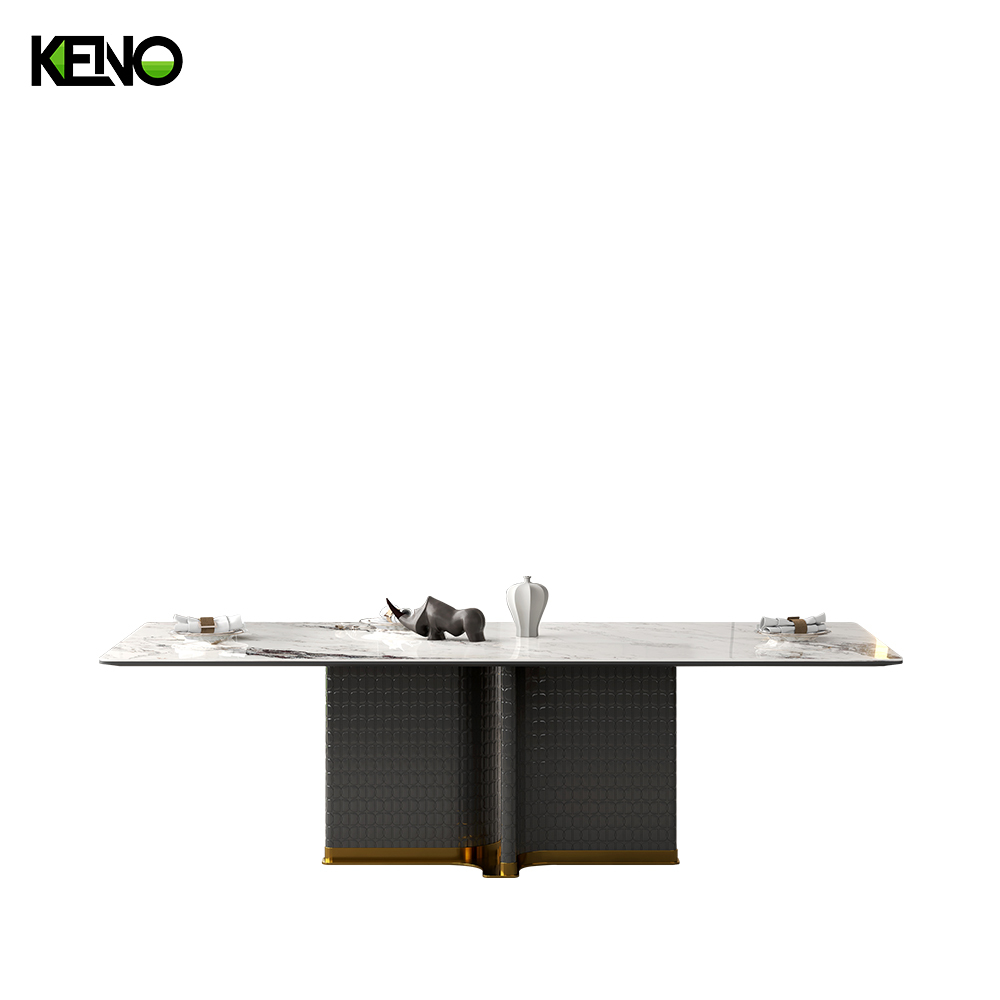 Sintered Stone Dining Table Home Furniture Space Saving Design for Apartment