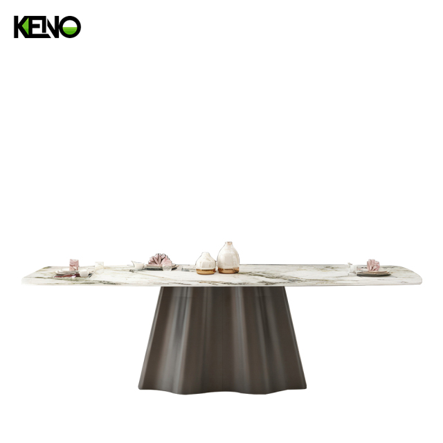 intered Stone Dining Table Factory Customization Home & Hotel Furniture Set