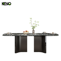 Paper Marble Dining Table Keno Series Luxury Home Furniture Wholesale from Factory