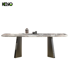 Paper Marble Dining Table Table Chair Set Luxury Home Furniture for Family Dining Room