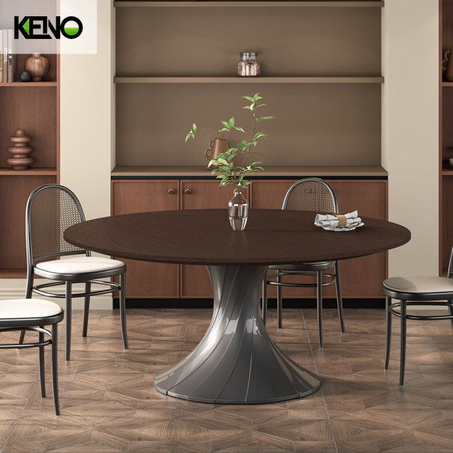 Wood Grain Dining Table Factory Direct Sale Customization Home Furniture for Restaurant