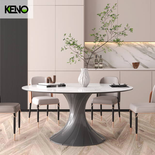 Sintered Stone Dining Table Luxury Home Furniture Set Suitable for Hotel and Household