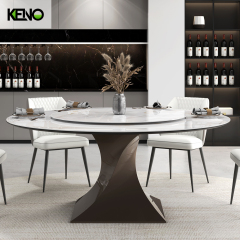 Sintered Stone Dining Table Wholesale Home Furniture Set with Sturdy Home Chair for Family