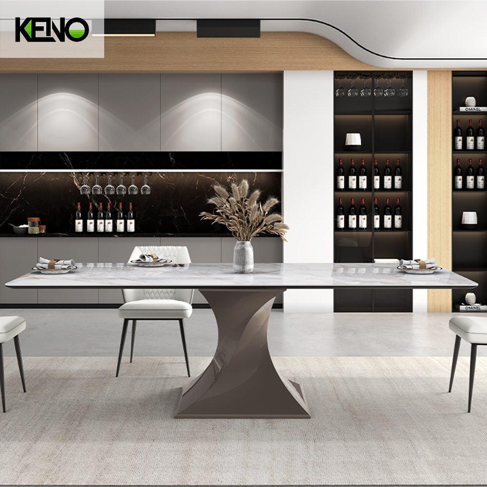 Sintered Stone Dining Table Factory Customization Luxury Home Furniture for Interior Design