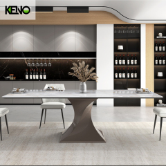 Sintered Stone Dining Table Factory Customization Luxury Home Furniture for Interior Design