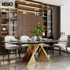 Marble Dining Table Luxury Home Furniture for Modern Living Room