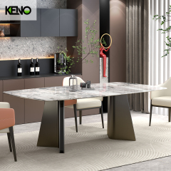 Paper Marble Dining Table Table Chair Set Luxury Home Furniture for Family Dining Room