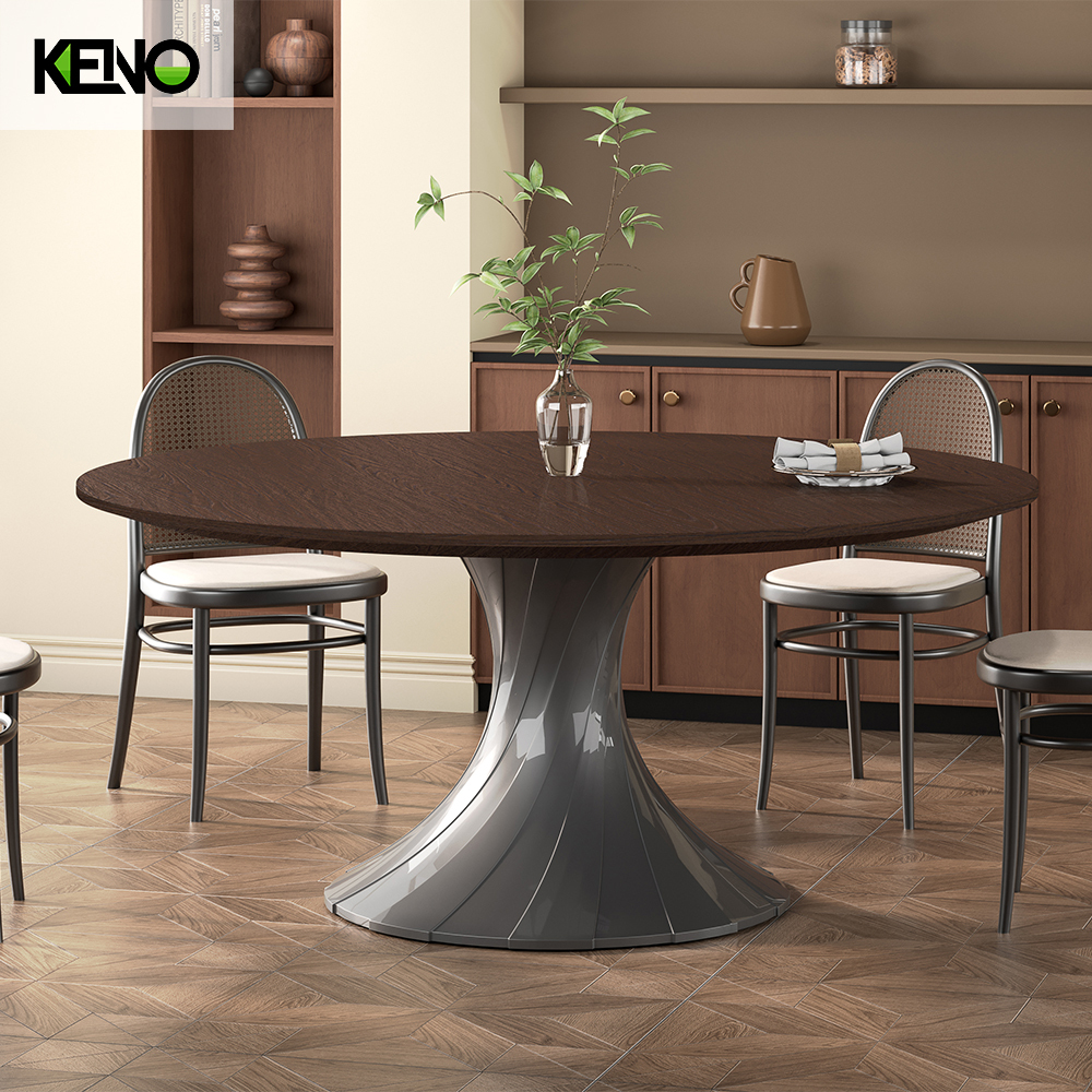 Wood Grain Dining Table Factory Direct Sale Customization Home Furniture for Restaurant
