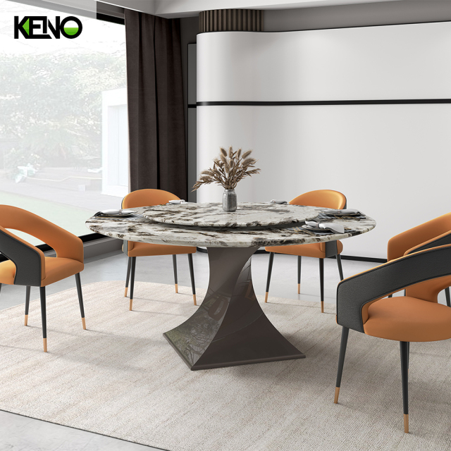 Marble Dining Table Table Chair Combination Home Furniture for Living and Dining Area