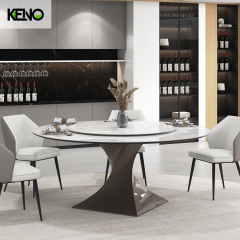 Sintered Stone Dining Table Wholesale Home Furniture Set with Sturdy Home Chair for Family