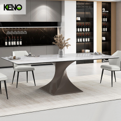 Sintered Stone Dining Table Factory Customization Luxury Home Furniture for Interior Design
