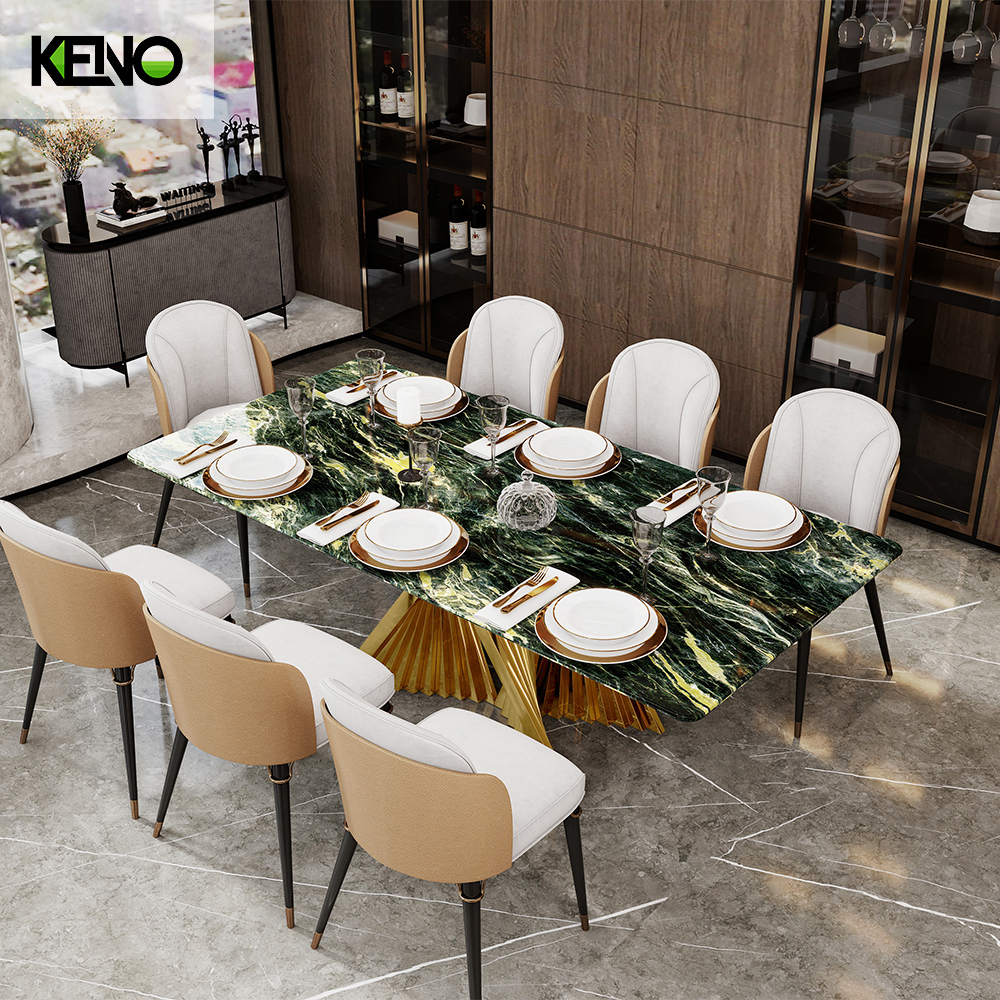 Marble Dining Table Luxury Home Furniture for Modern Living Room