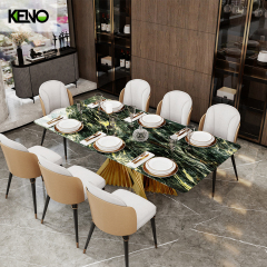 Marble Dining Table Luxury Home Furniture for Modern Living Room