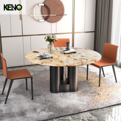 Marble Dining Table with Home Chair Set Wholesale Factory Price