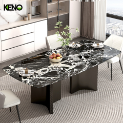 Paper Marble Dining Table Keno Series Luxury Home Furniture Wholesale from Factory