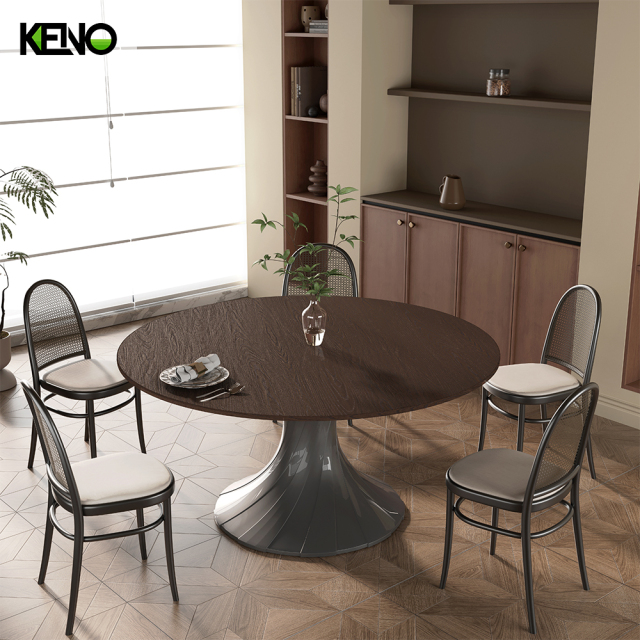 Wood Grain Dining Table Factory Direct Sale Customization Home Furniture for Restaurant