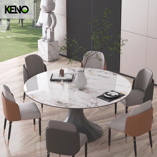 Sintered Stone Dining Table Luxury Home Furniture Set Suitable for Hotel and Household