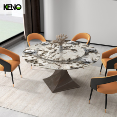 Marble Dining Table Table Chair Combination Home Furniture for Living and Dining Area
