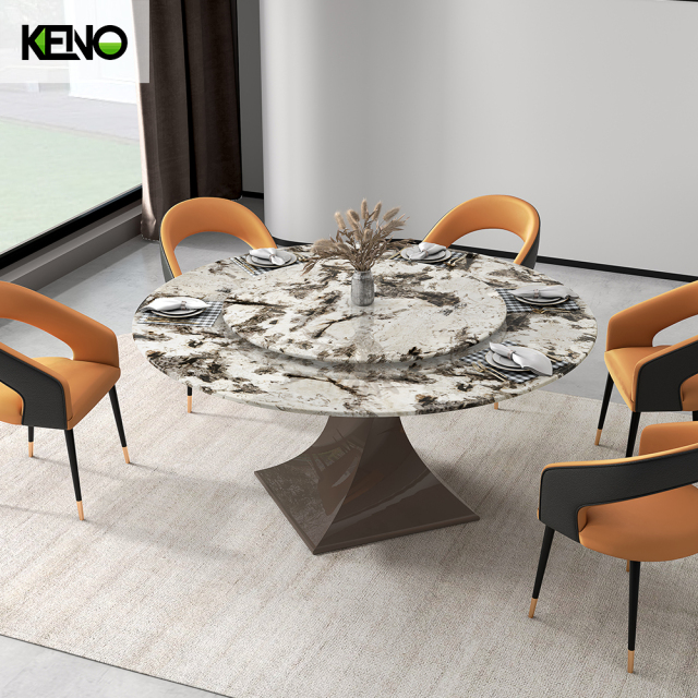 Marble Dining Table Table Chair Combination Home Furniture for Living and Dining Area