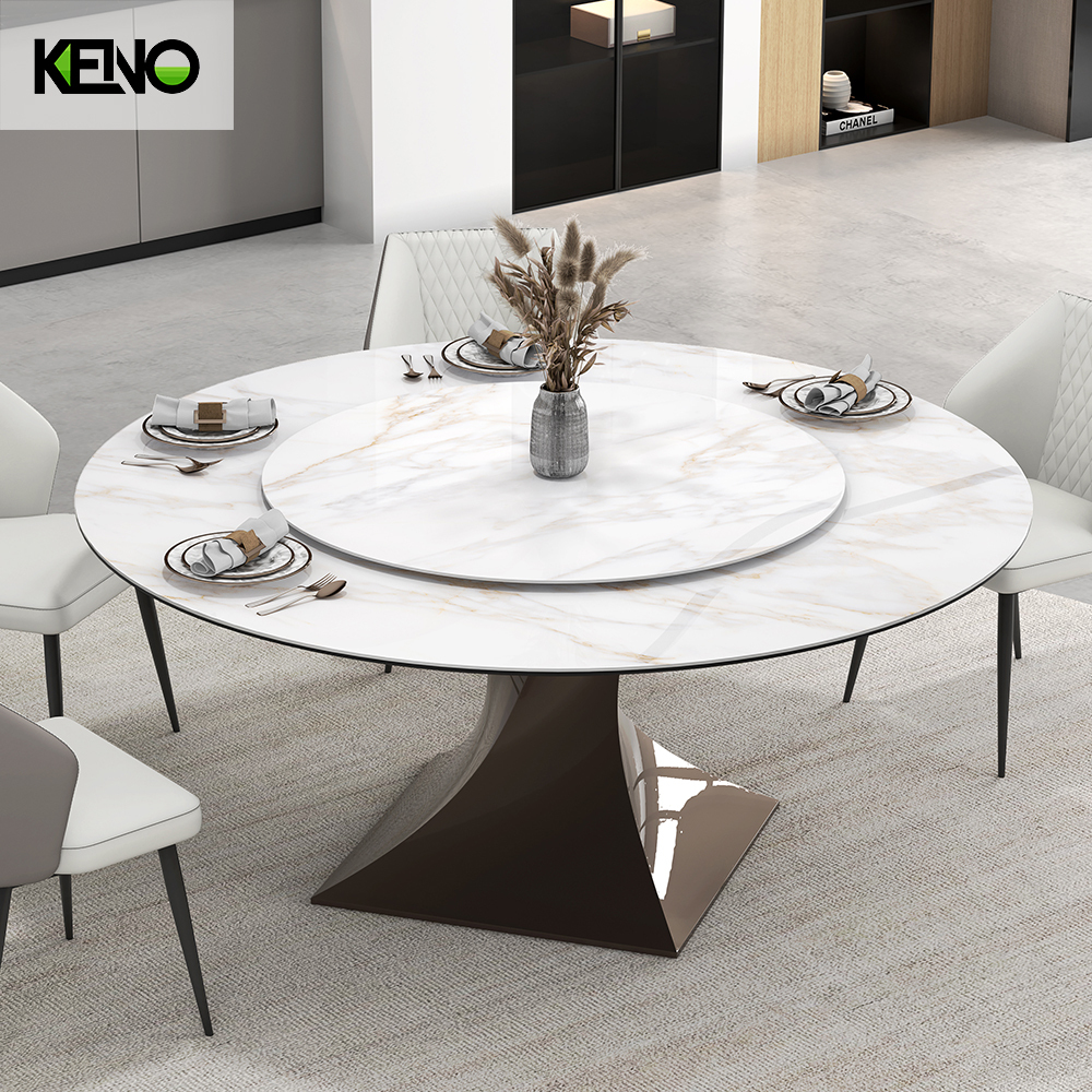 Sintered Stone Dining Table Wholesale Home Furniture Set with Sturdy Home Chair for Family