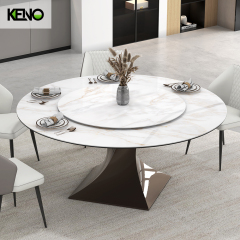 Sintered Stone Dining Table Wholesale Home Furniture Set with Sturdy Home Chair for Family