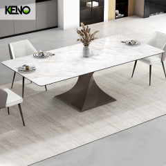 Sintered Stone Dining Table Factory Customization Luxury Home Furniture for Interior Design
